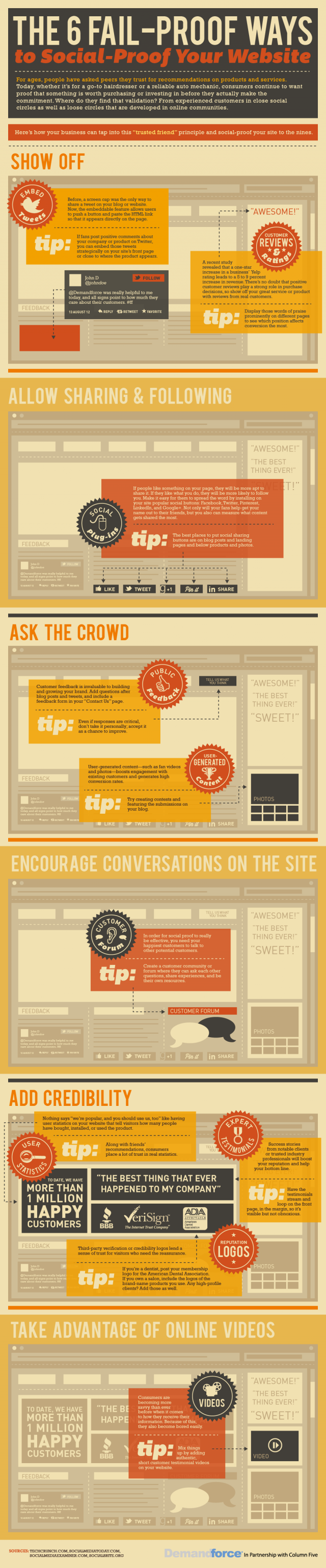 Infographic: building trust with social tools on your site