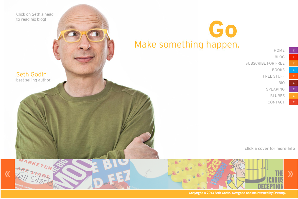 Screen Shot of SethGodin.com