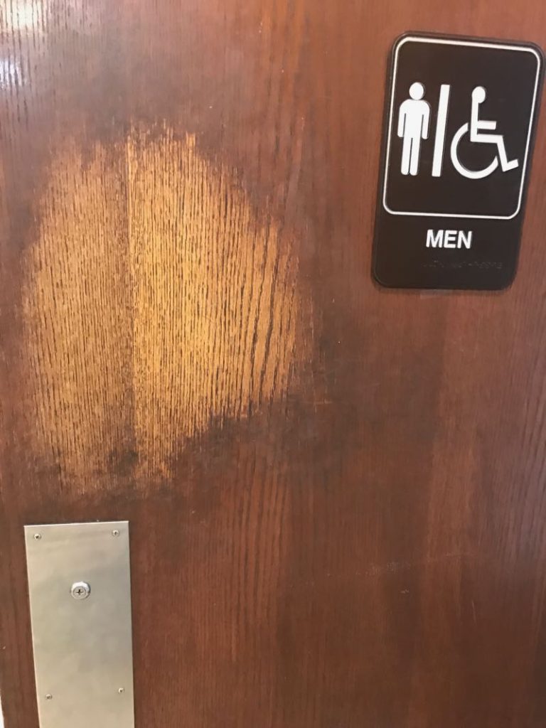 Men's Room Door